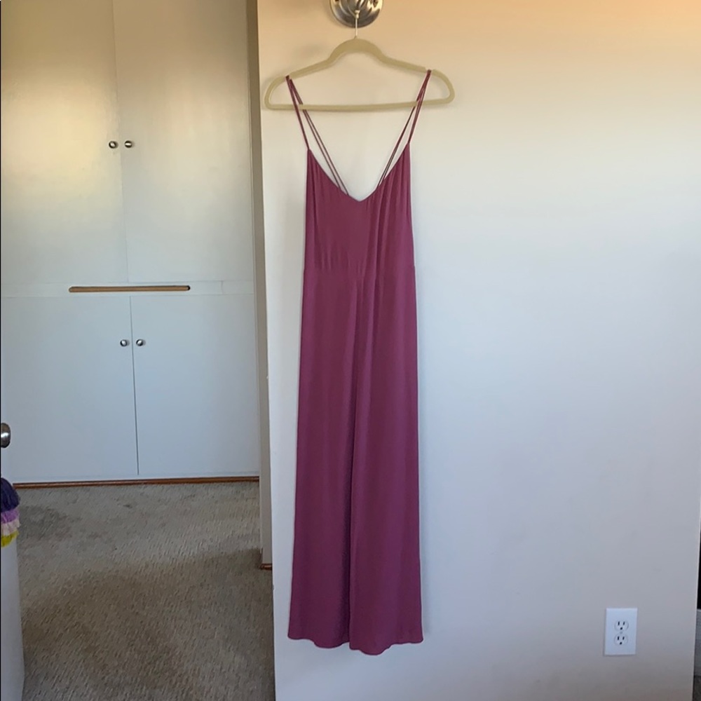 Magenta criss cross back Aritzia dress
